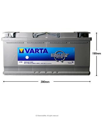 VARTA SILVER Dynamic AGM 605-901-095 TCY C[W